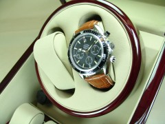 OMEGA Style - 22/18mm Calf Leather with Alligator Grain Strap (4 colors)